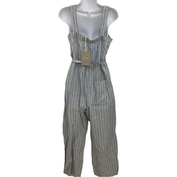 Everlane Blue Striped Jumpsuit - Picture 5 of 5
